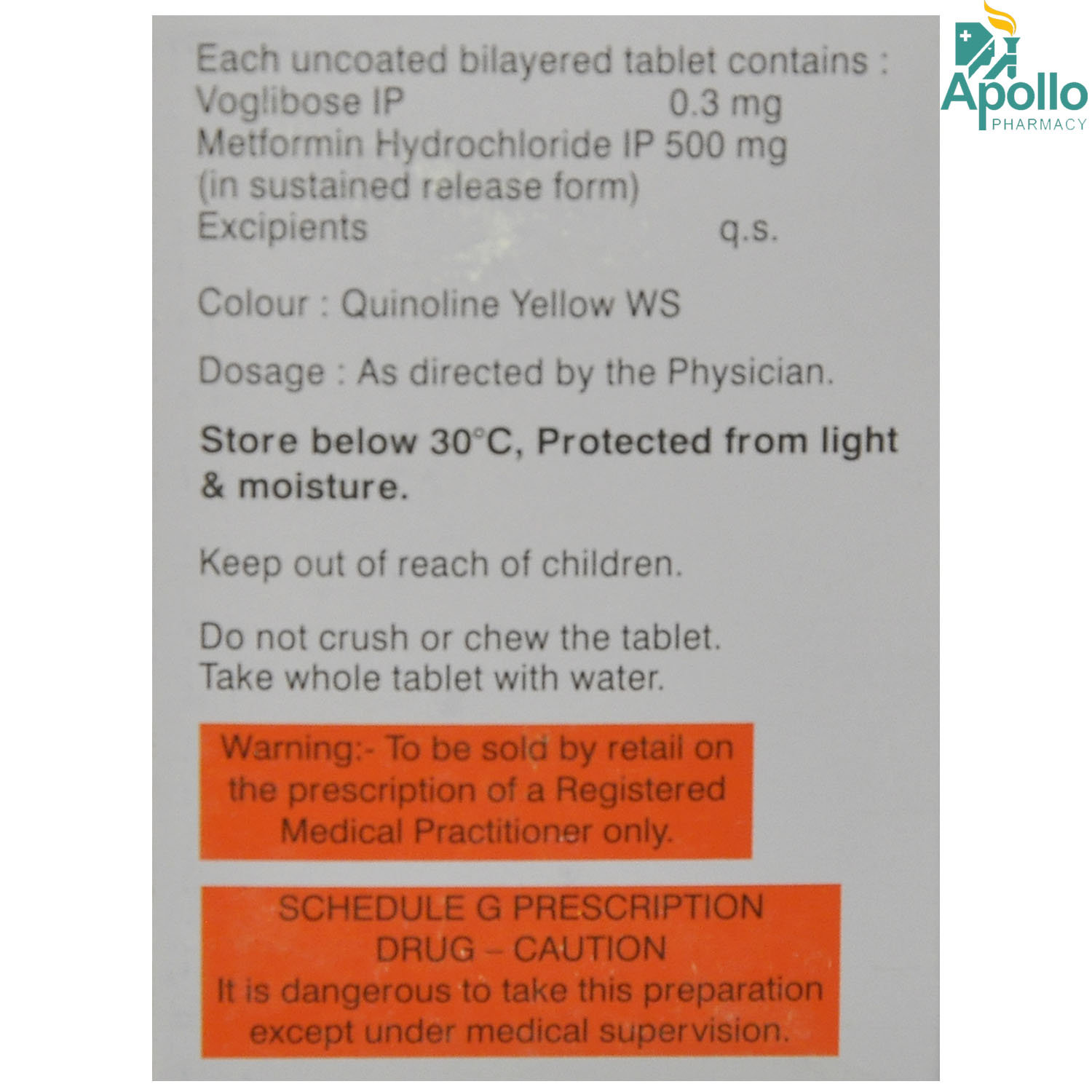 Gluconorm V 0.3 Tablet 10's, Pack of 10 Gluconorm V 0.3 Tablet 10's, Pack of 10