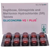 Gluconorm-VG 1 Plus Tablet 10's, Pack of 10 TABLETS