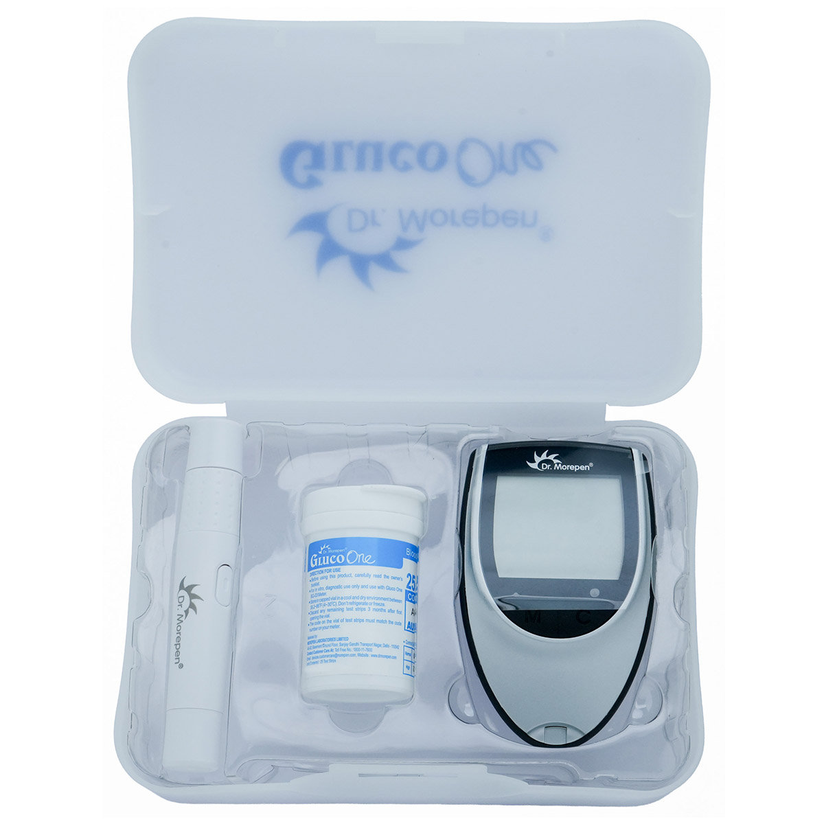 Dr. Morepen Gluco One Blood Glucose Monitoring System BG-03, With 25 Free Test Strips, 1 kit, Pack of 1 Dr. Morepen Gluco One Blood Glucose Monitoring System BG-03, With 25 Free Test Strips, 1 kit, Pack of 1