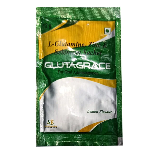 Glutagrace Lemon Flavour Sachet 12 gm, Pack of 1 Sachet