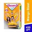 Glucon-D Instant Energy Drink Mango Blast Flavour Powder, 450 gm Refill Pack