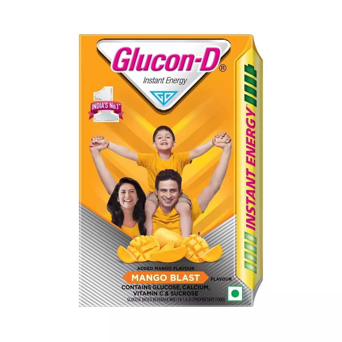 Glucon-D Instant Energy Drink Mango Blast Flavour Powder, 450 gm Refill Pack, Pack of 1 Glucon-D Instant Energy Drink Mango Blast Flavour Powder, 450 gm Refill Pack, Pack of 1