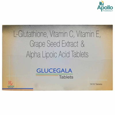 Glucegala Tablet 10's, Pack of 10 TabletS