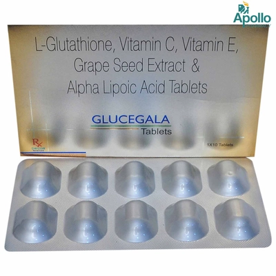 Glucegala Tablet 10's, Pack of 10 TabletS