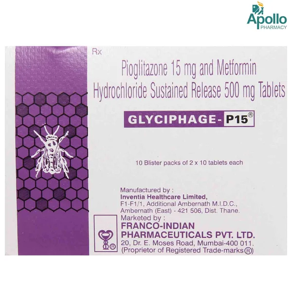 Glyciphage-P15 Tablet 10's, Pack of 10