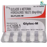 Glyloc M Tablet 10's, Pack of 10 TABLETS
