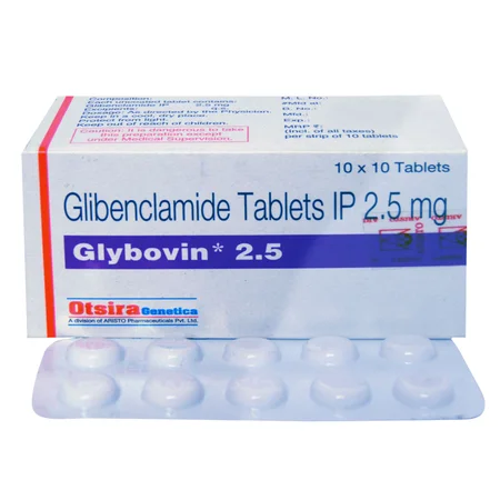 Glybovin 2.5 mg Tablet 10's