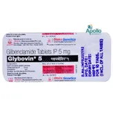 Glybovin 5 Tablet 10's, Pack of 10 TABLETS