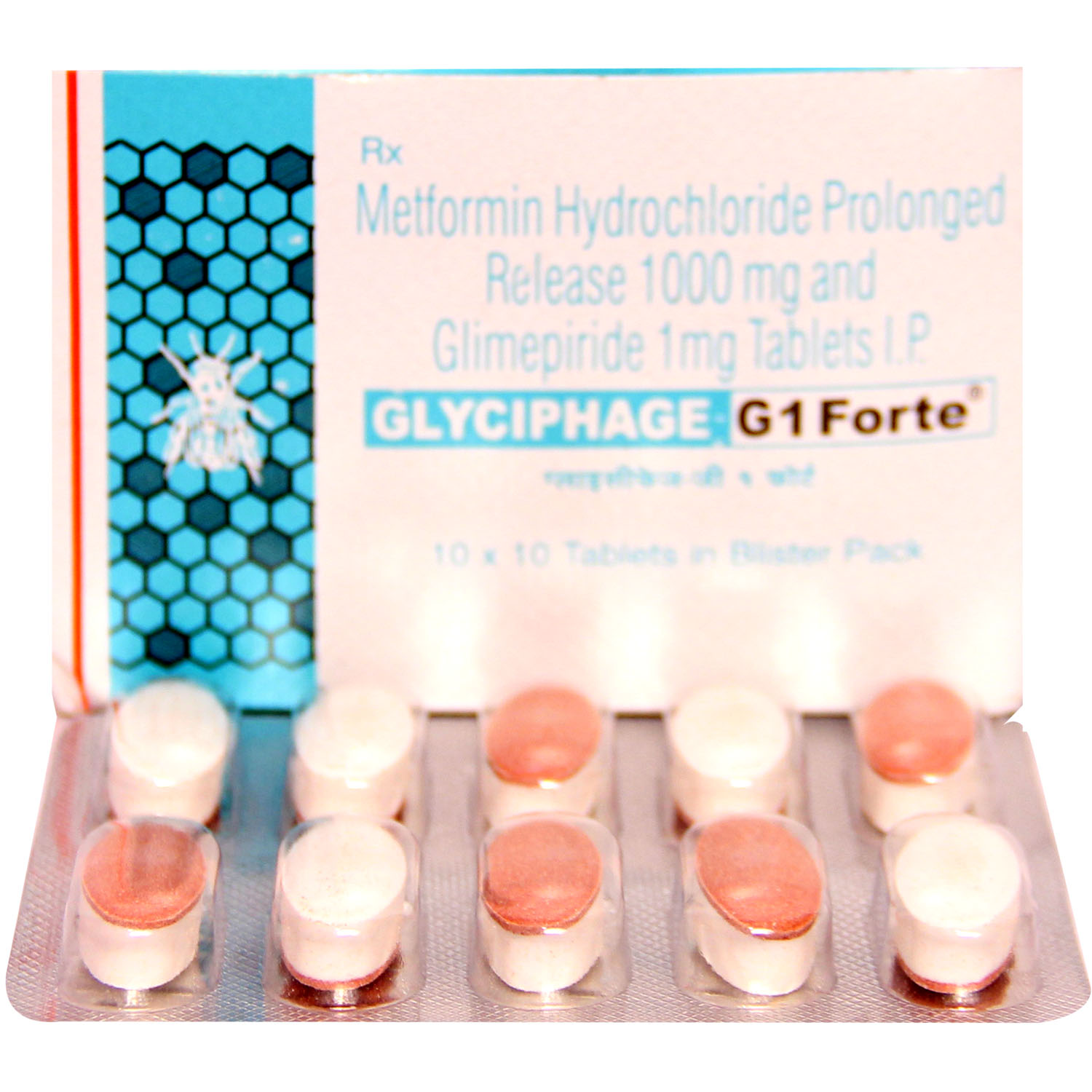Glyciphage G1 Forte Tablet 10's, Pack of 10 TABLETS Glyciphage G1 Forte Tablet 10's, Pack of 10 TABLETS