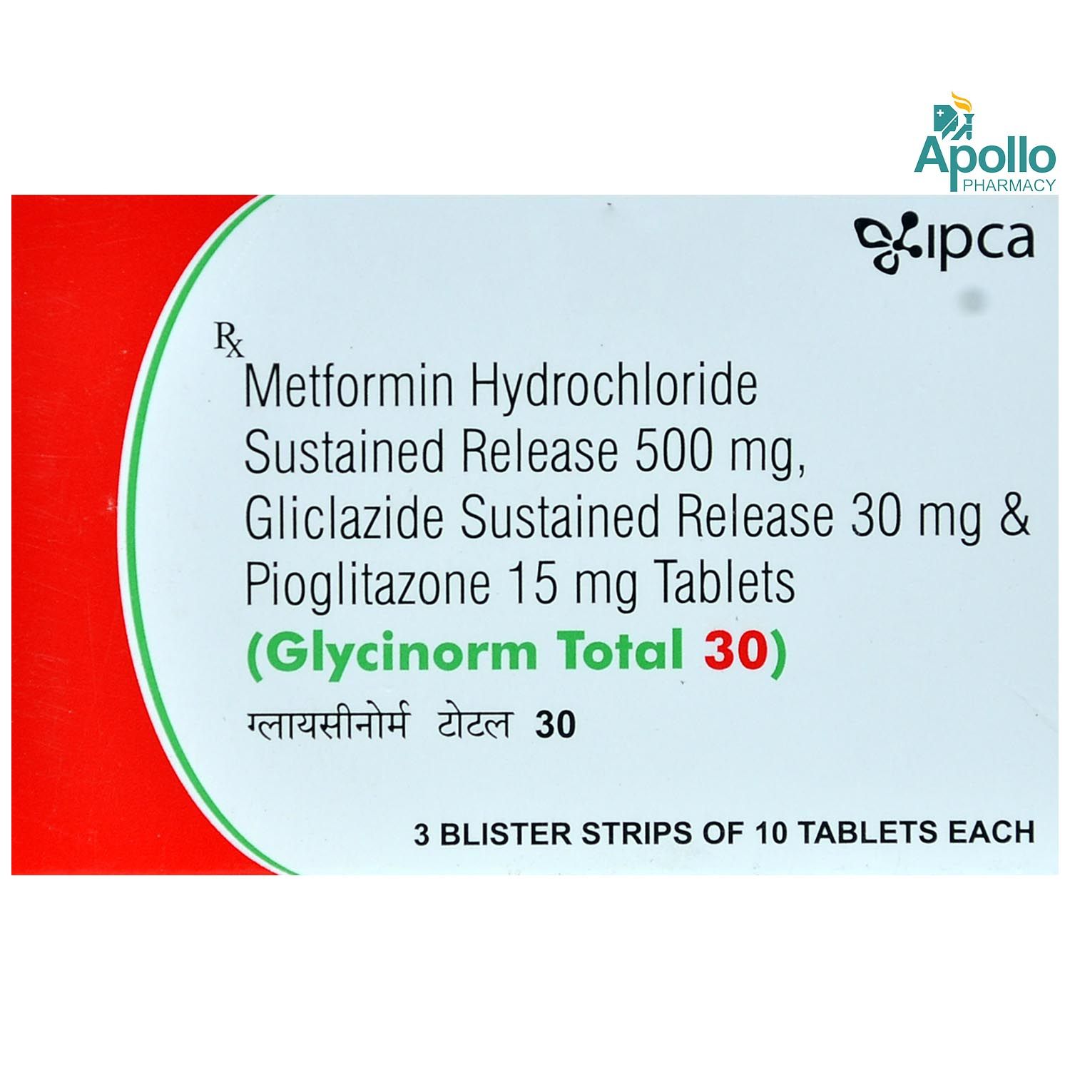 Buy Glycinorm Total 30 Tablet 10's Online