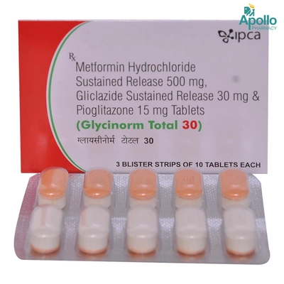 Glycinorm Total 30 Tablet 10's, Pack of 10 TABLETS