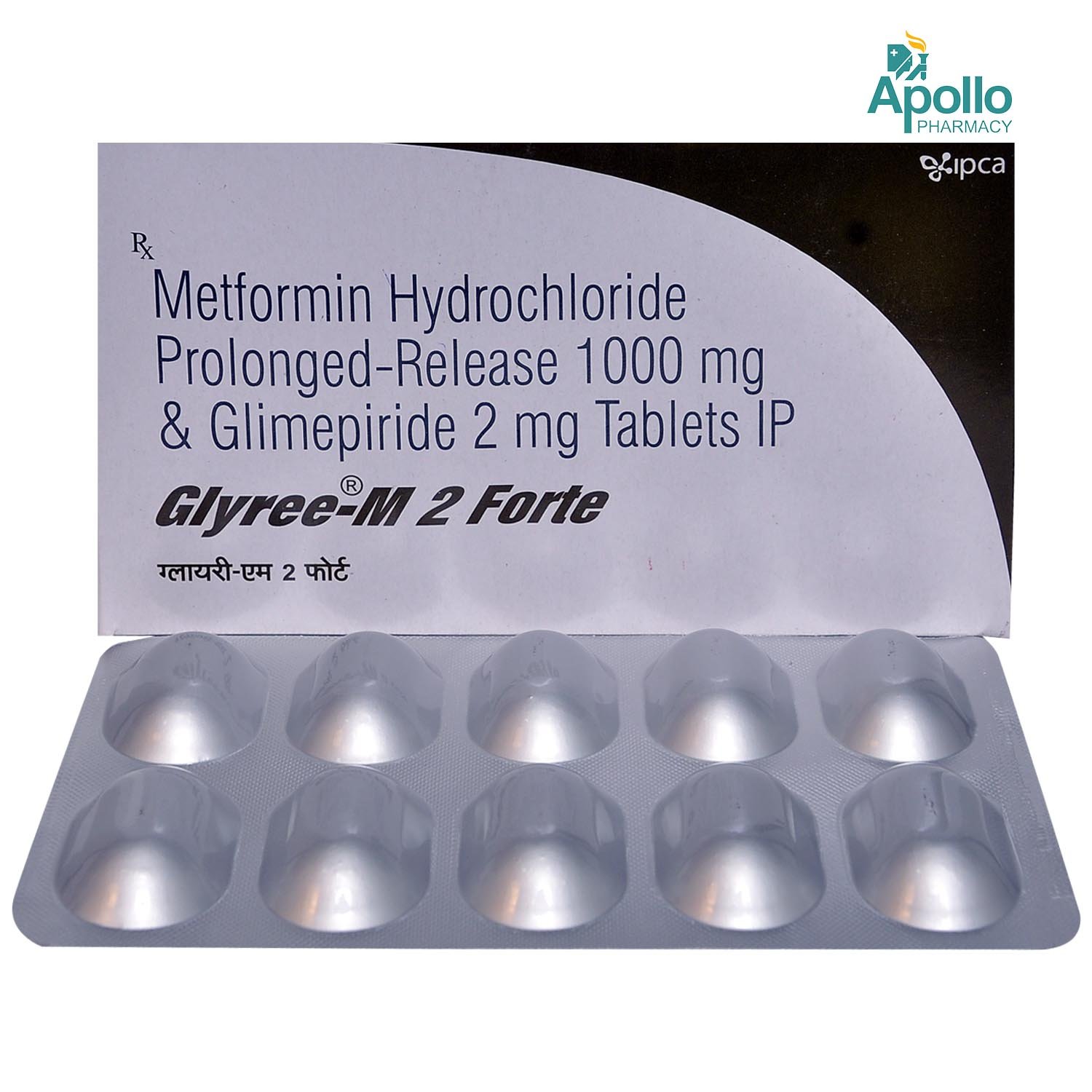 Glyree M 2 Forte Tablet 10's, Pack of 10 TABLETS Glyree M 2 Forte Tablet 10's, Pack of 10 TABLETS