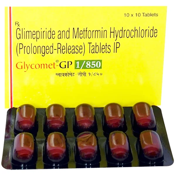 Glycomet-GP 1/850 Tablet 10's