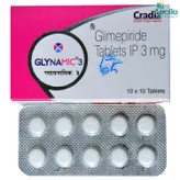 Glynamic 3 mg Tablet 10's, Pack of 10 TabletS