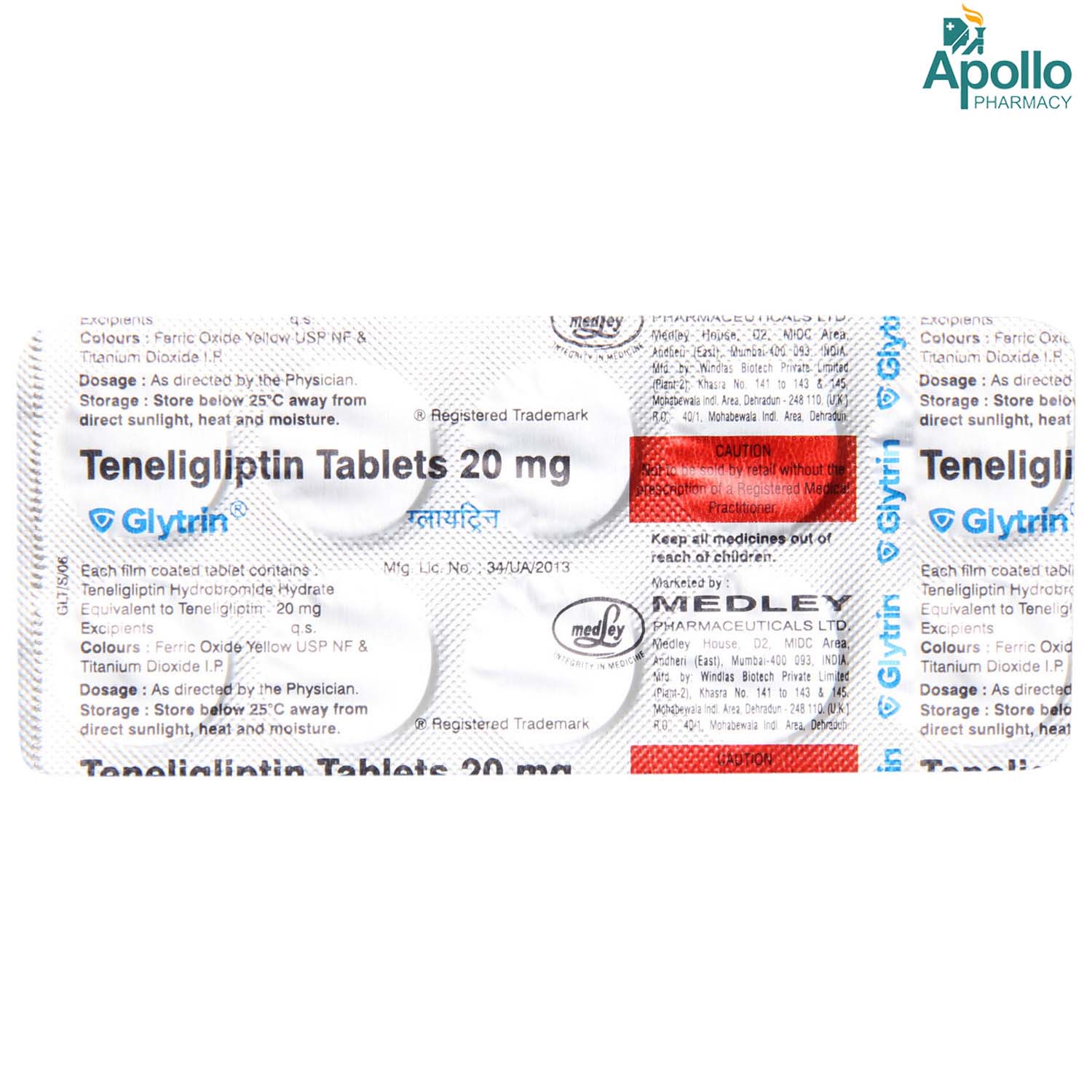 Glytrin Tablet 10's, Pack of 10 TABLETS Glytrin Tablet 10's, Pack of 10 TABLETS