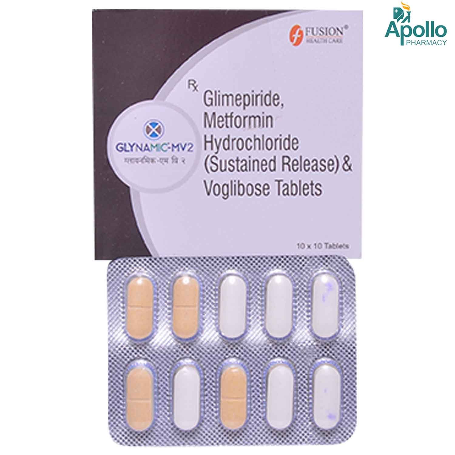 Glynamic-MV2 Tablet 10's, Pack of 10 Glynamic-MV2 Tablet 10's, Pack of 10
