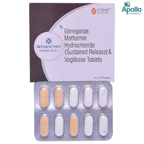 Glynamic-MV2 Tablet 10's, Pack of 10