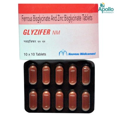 GLYZIFER TABLET 10'S, Pack of 10 TabletS