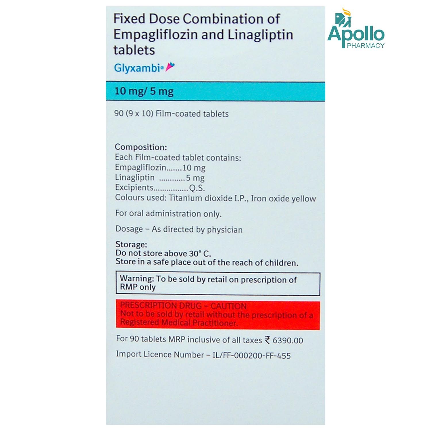 Glyxambi 10mg/5mg Tablet 10's Price, Uses, Side Effects, Composition Apollo Pharmacy