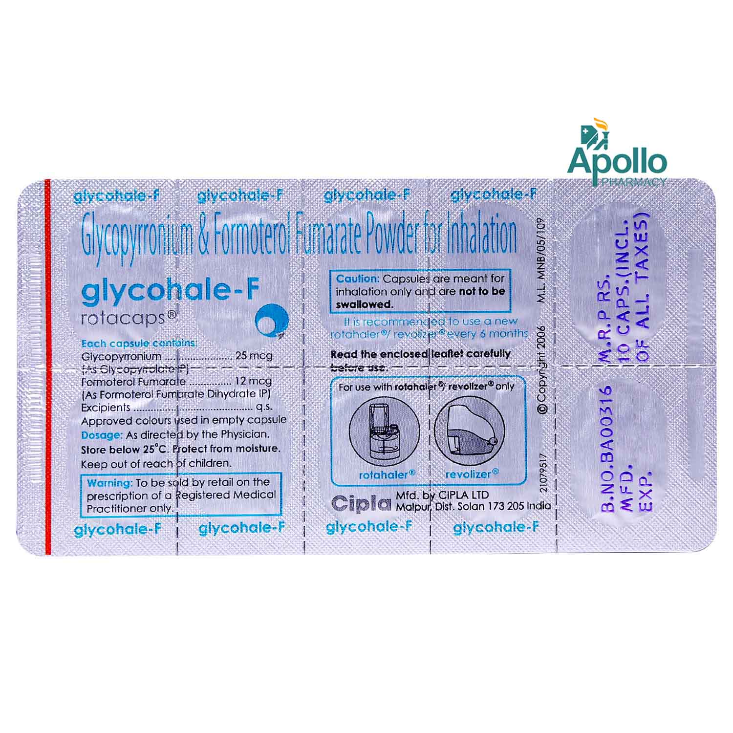 Glycohale-F Rotacaps 30's, Pack of 30 ROTACAPS Glycohale-F Rotacaps 30's, Pack of 30 ROTACAPS