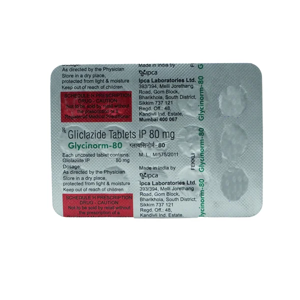 Glycinorm-80 Tablet 15's