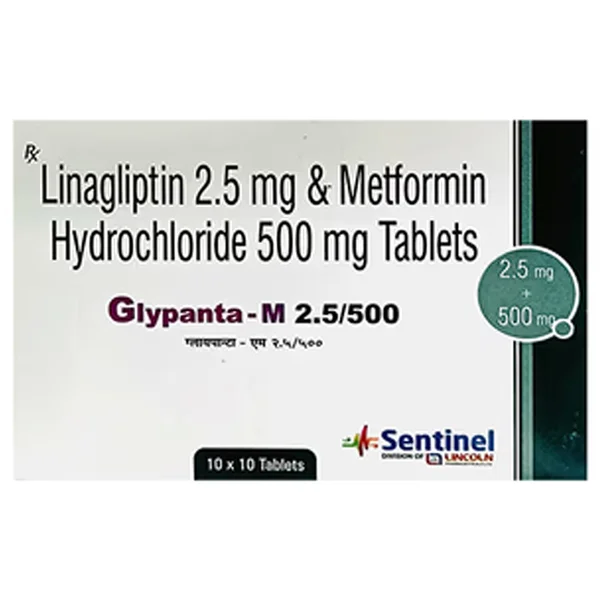 Glypanta-M 2.5/500 Tablet 10's, Pack of 10