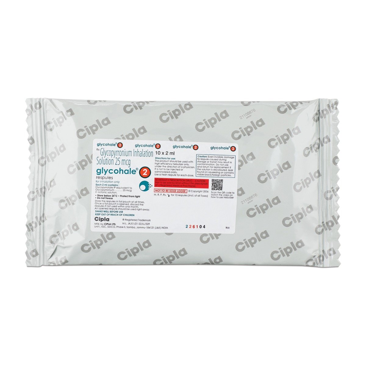 Glycohale 2 Respules 10x2 ml, Pack of 10 Glycohale 2 Respules 10x2 ml, Pack of 10