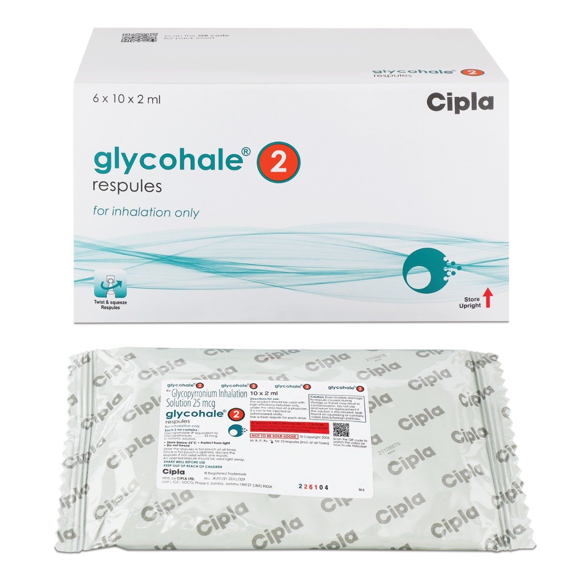 Glycohale 2 Respules 10x2 ml, Pack of 10 Glycohale 2 Respules 10x2 ml, Pack of 10
