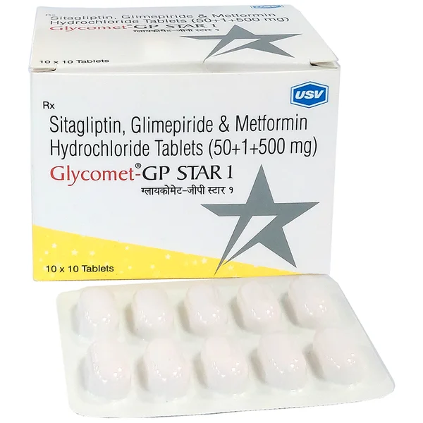 Glycomet-GP Star 1 Tablet 10's