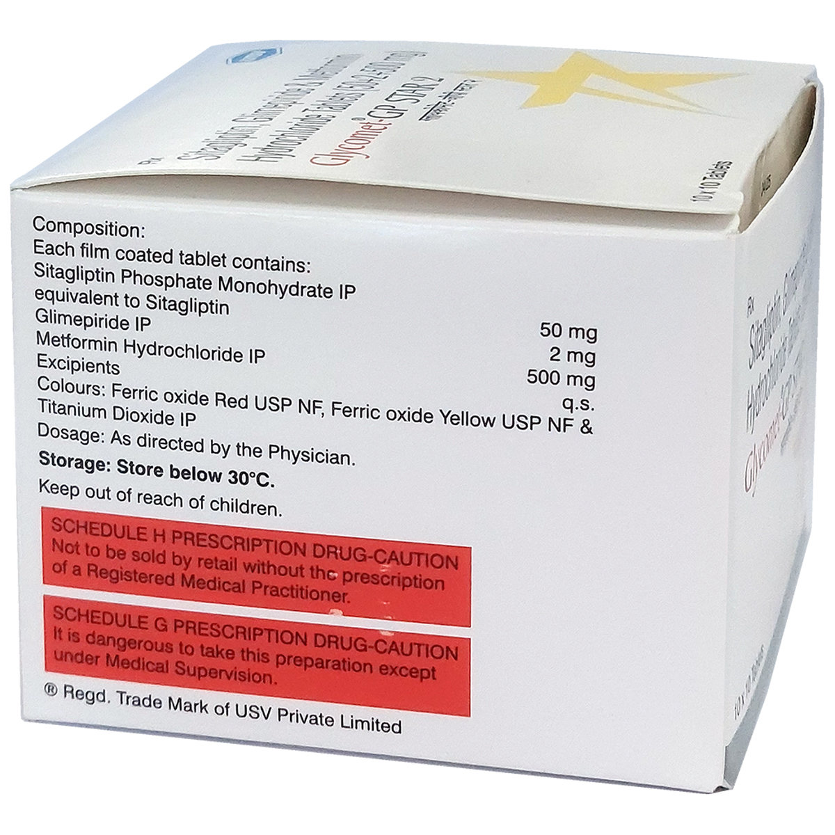 Glycomet-GP Star 2 Tablet 10's, Pack of 10 Glycomet-GP Star 2 Tablet 10's, Pack of 10