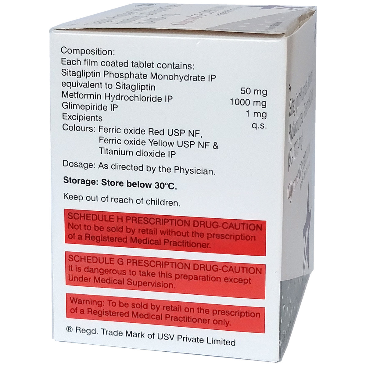 Glycomet-GP Star 1/1000 Tablet 10's, Pack of 10 Glycomet-GP Star 1/1000 Tablet 10's, Pack of 10