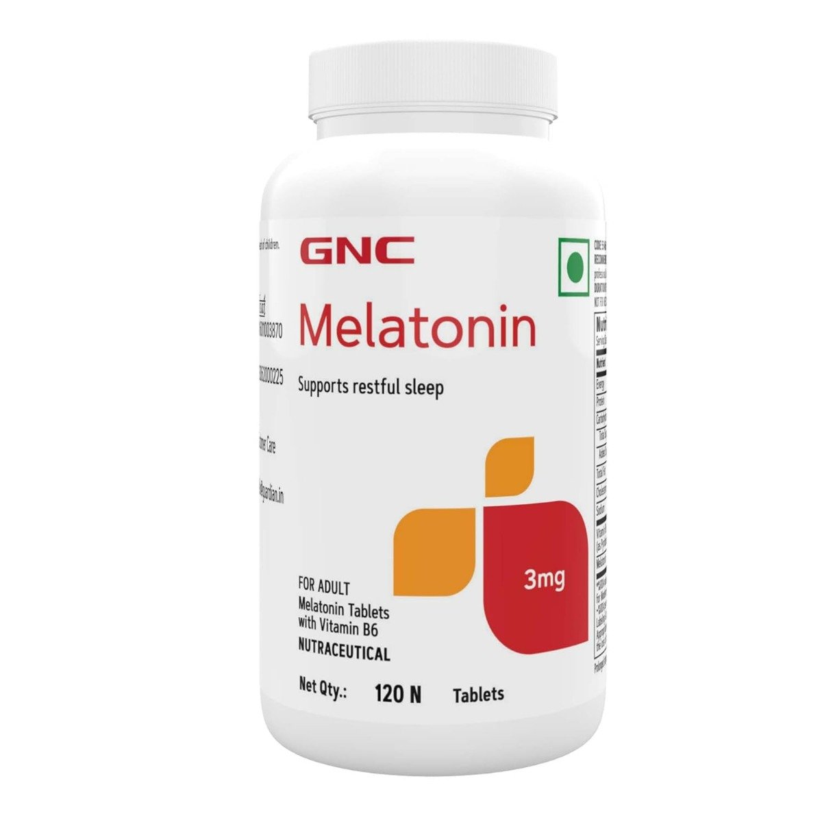 GNC Melatonin 3mg, 120 Tablets, Pack of 1 GNC Melatonin 3mg, 120 Tablets, Pack of 1
