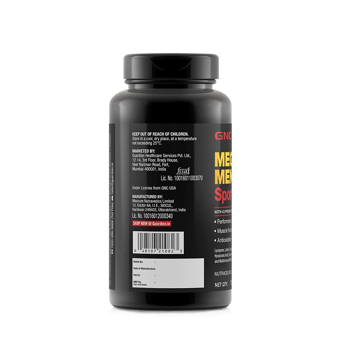 GNC Mega Men Sport with 43 Premium Ingredients, 60 Tablets, Pack of 1 GNC Mega Men Sport with 43 Premium Ingredients, 60 Tablets, Pack of 1