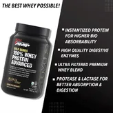 GNC AMP Gold 100% Whey Protein Advanced Double Rich Chocolate Flavour Powder, 0.907 kg, Pack of 1