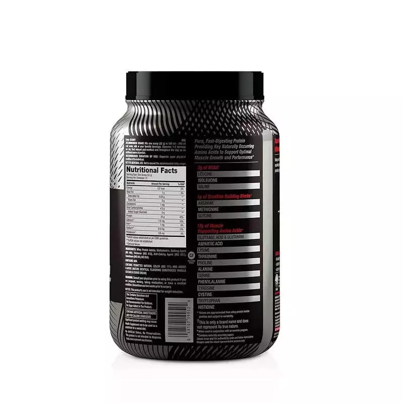 GNC AMP Pure Isolate Whey Protein Chocolate Frosting Flavour Powder, 0.
