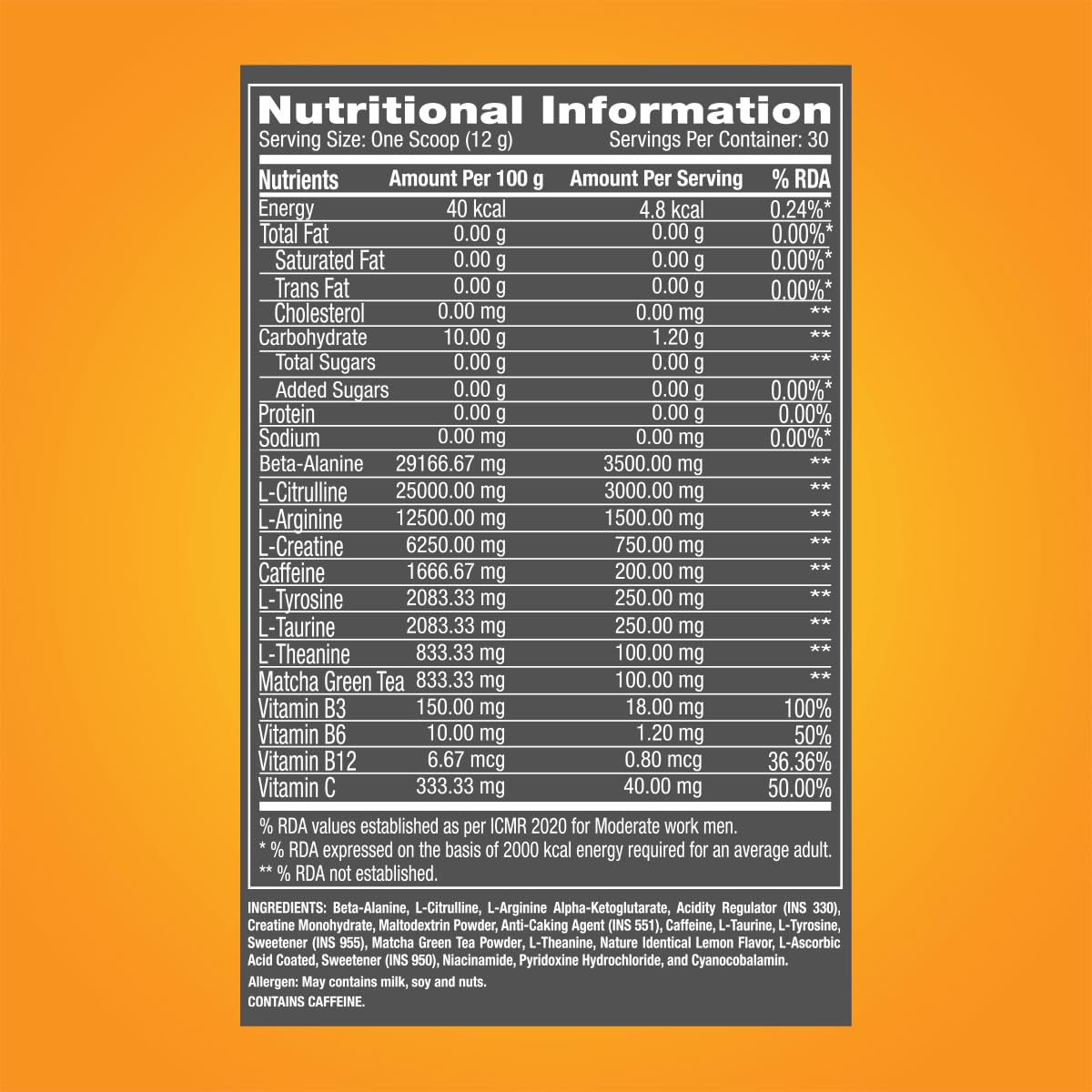 GNC Pro Performance Pre-Workout Lemon Flavour Powder, 360 gm, Pack of 1 GNC Pro Performance Pre-Workout Lemon Flavour Powder, 360 gm, Pack of 1