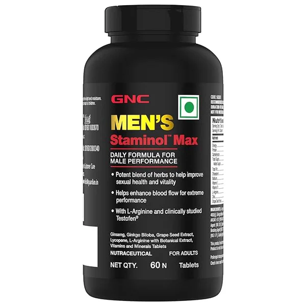 GNC Men's Staminol Max, 60 Tablets