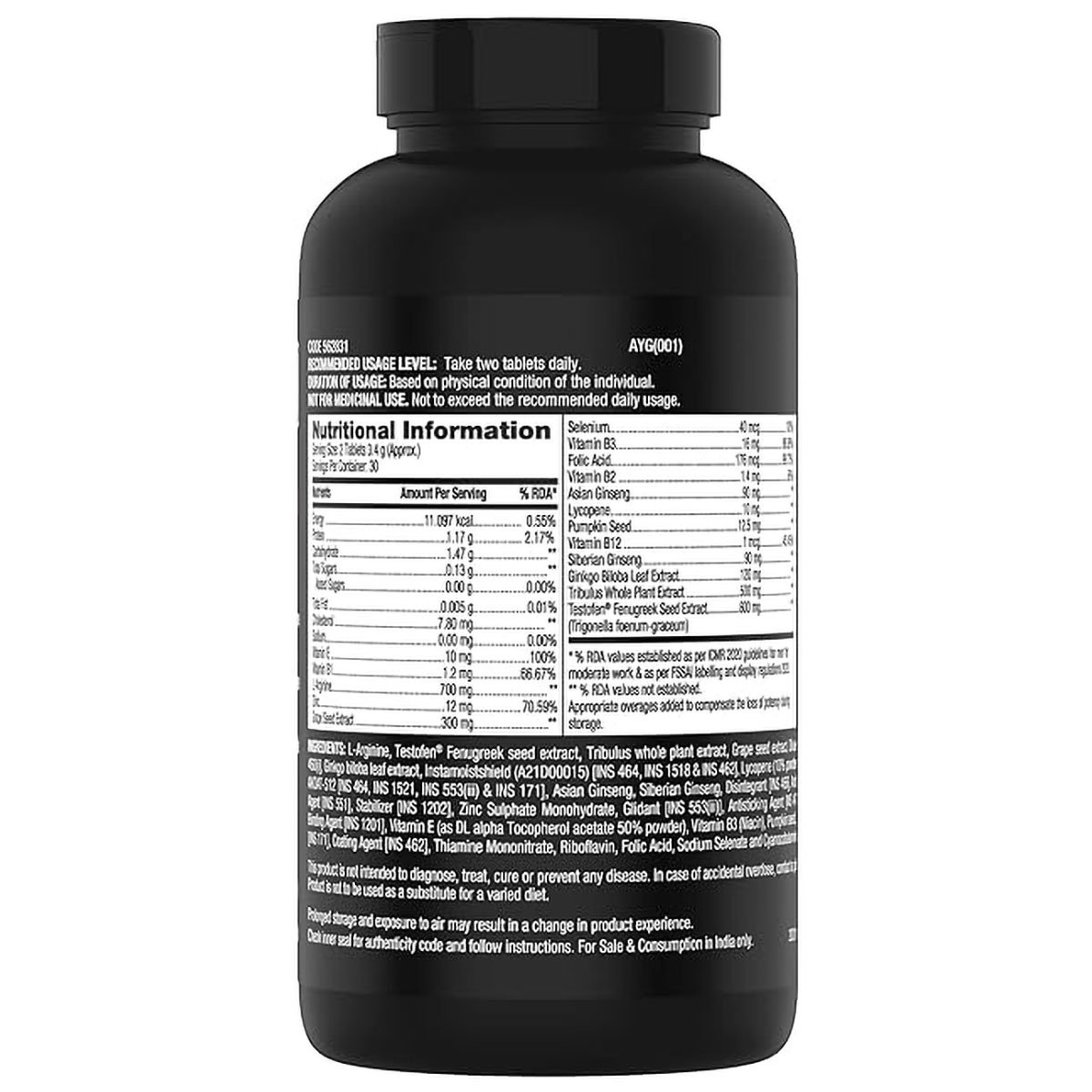 GNC Men's Staminol Max, 60 Tablets, Pack of 1 GNC Men's Staminol Max, 60 Tablets, Pack of 1