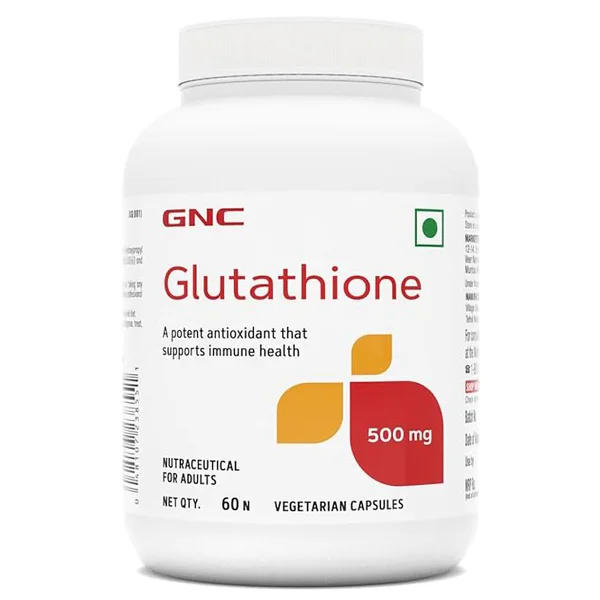 GNC Glutathione 500mg, 60 Capsules, Pack of 1