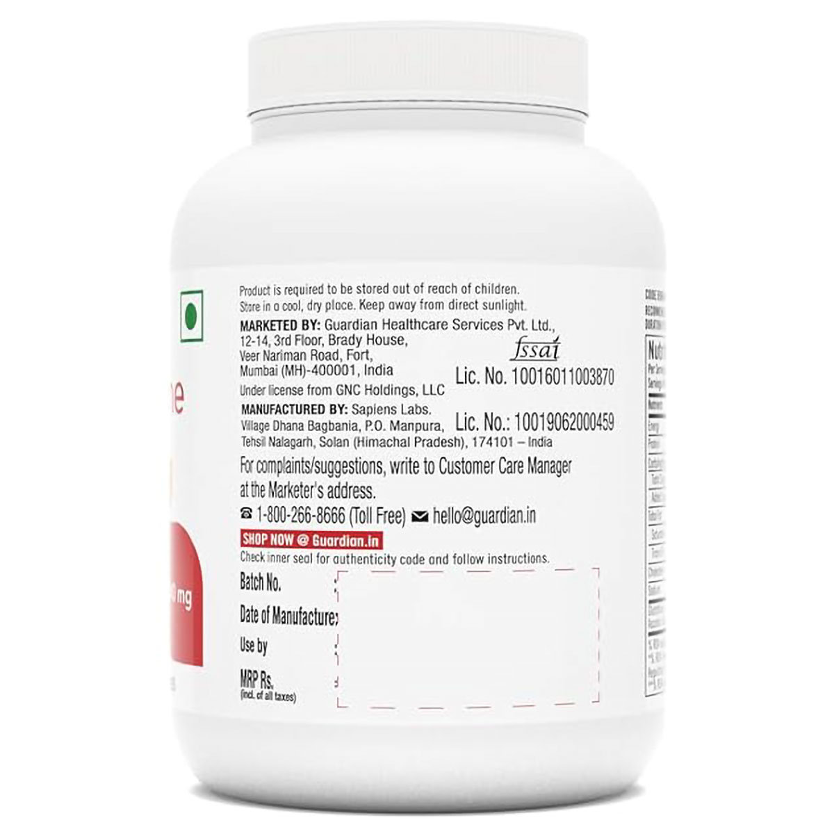 GNC Glutathione 500mg, 60 Capsules, Pack of 1 GNC Glutathione 500mg, 60 Capsules, Pack of 1