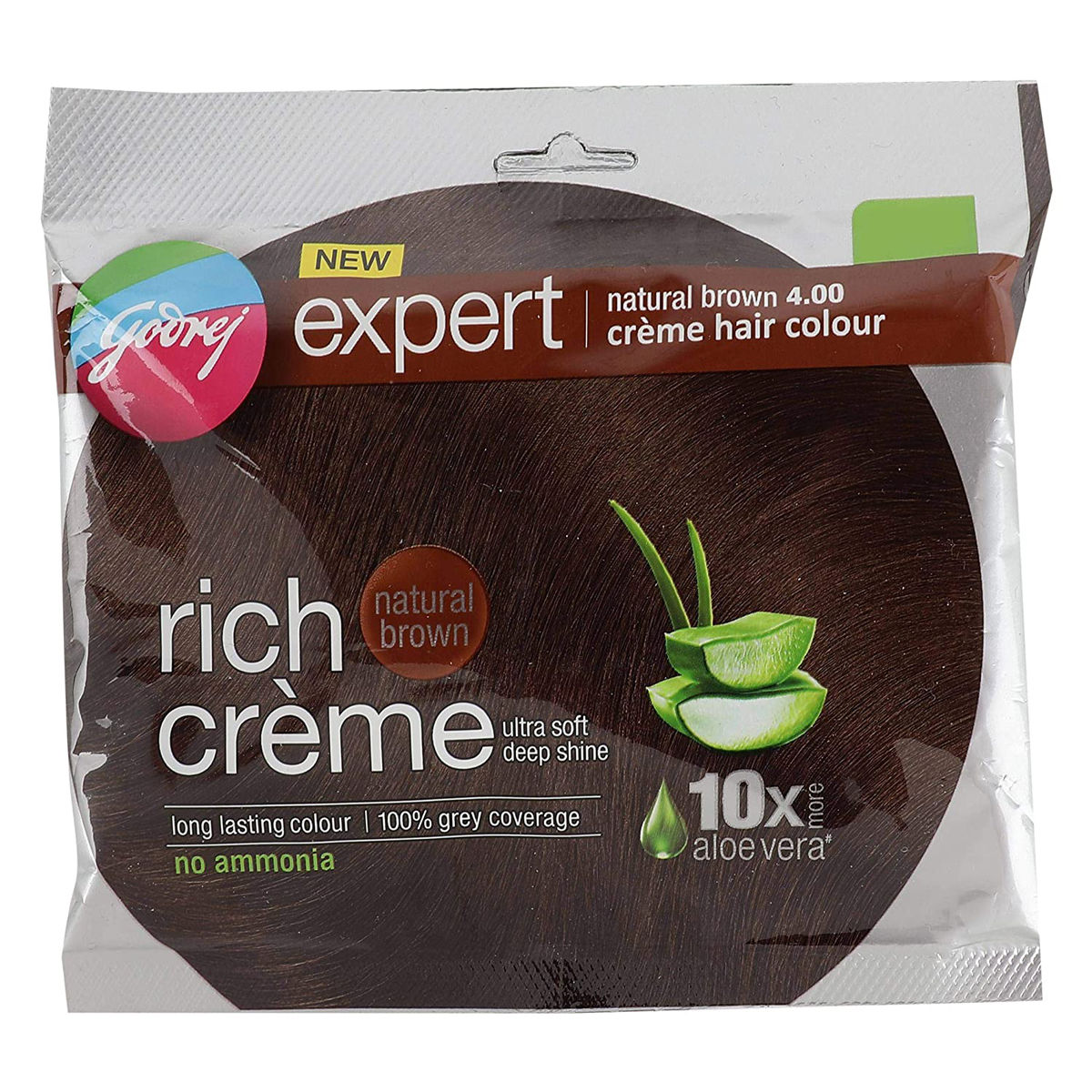 Godrej Expert Rich Creme Hair Colour Shade 406 Dark Brown Pack Of 4  20g20ml
