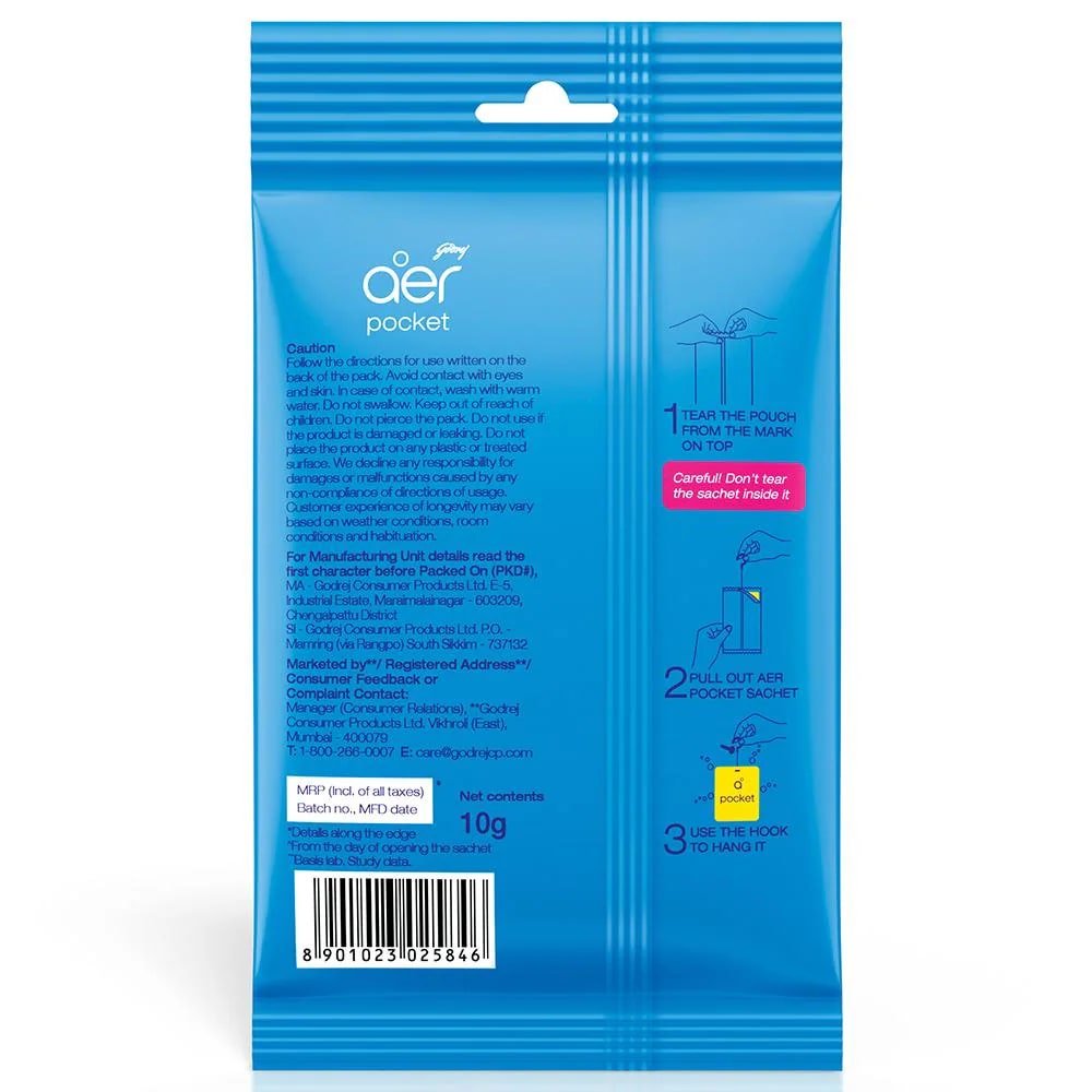 Godrej Aer Power Pocket Floral Delight Bathroom Fragrance, 10 gm, Pack of 1 Godrej Aer Power Pocket Floral Delight Bathroom Fragrance, 10 gm, Pack of 1