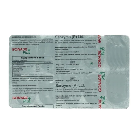 Gonadil Plus Capsule 10's