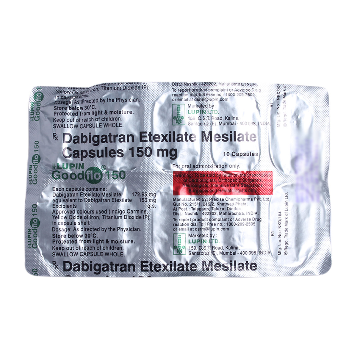 Buy Goodflo 150 Capsule 10's Online