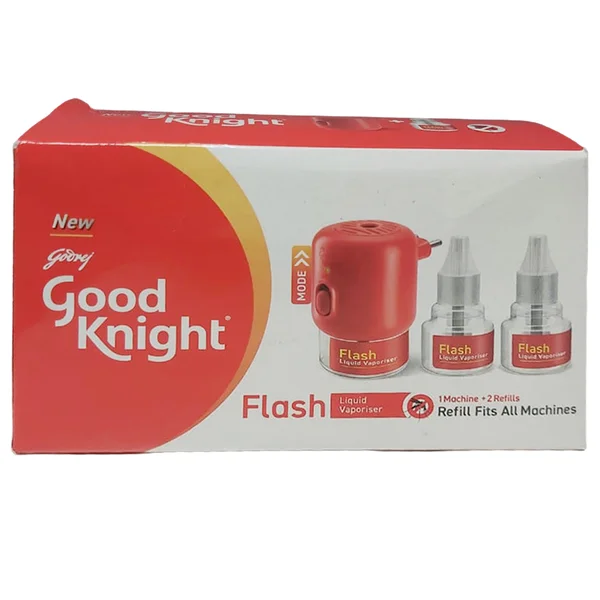 Good Knight Flash Liquid Vaporiser (1 Machine + 2 Refill ), Pack of 1