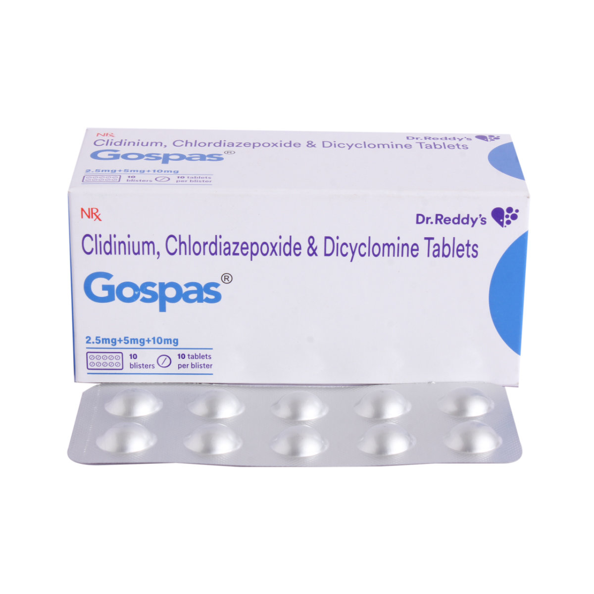 Gospas 2.5/5/10 mg Tablet 10's Gospas 2.5/5/10 mg Tablet 10's
