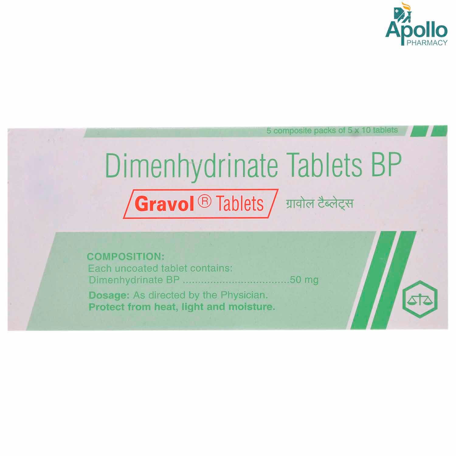 Buy Gravol Tablet 10's Online