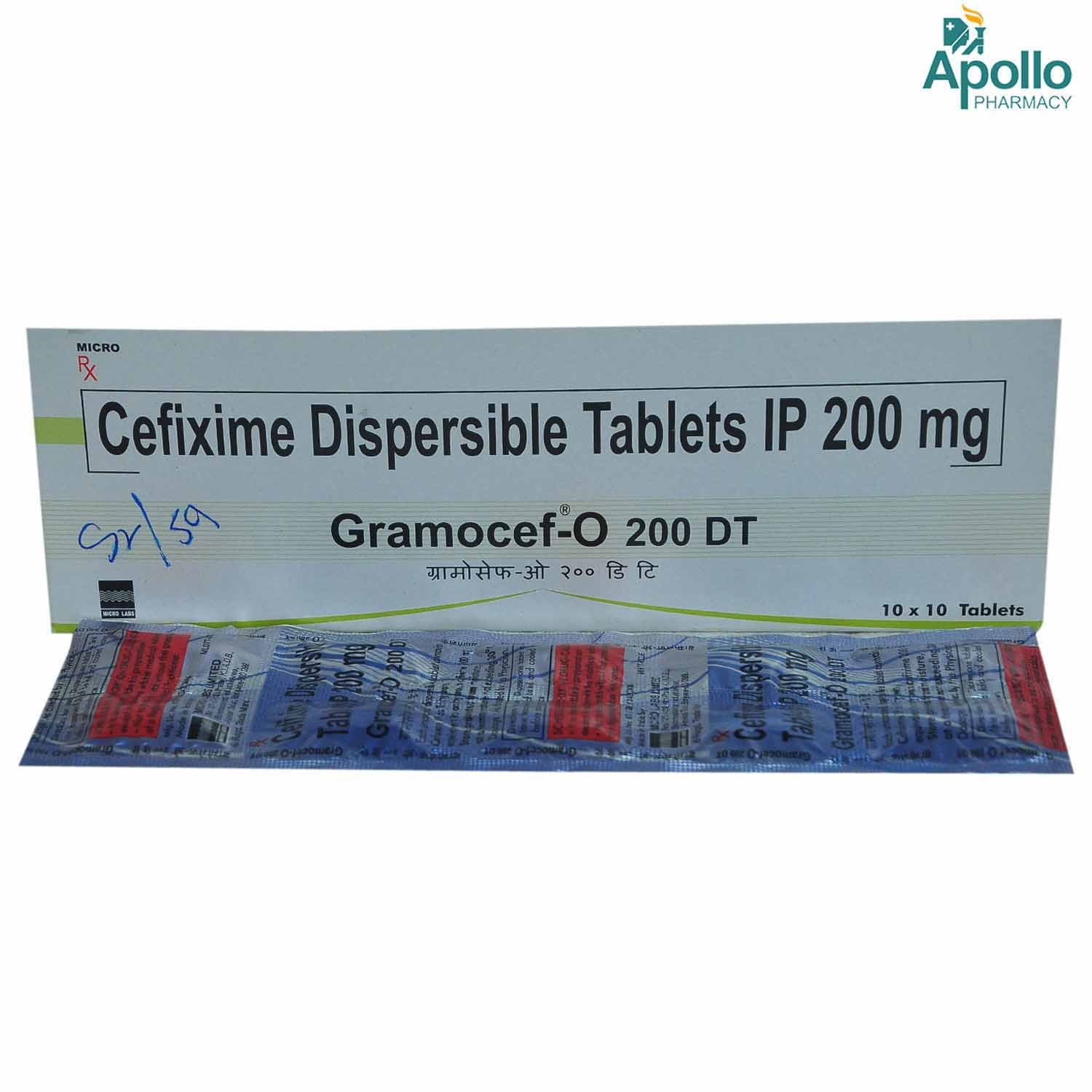 Gramocef O 200 Tablet 10's, Pack of 10 TABLETS Gramocef O 200 Tablet 10's, Pack of 10 TABLETS