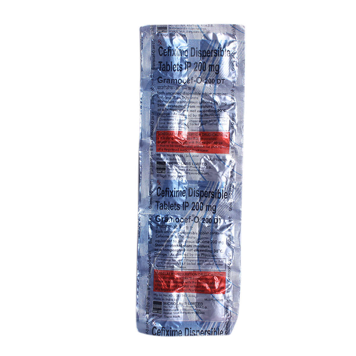 Gramocef-O 200 DT  Tablet 10's, Pack of 10 TabletS Gramocef-O 200 DT  Tablet 10's, Pack of 10 TabletS