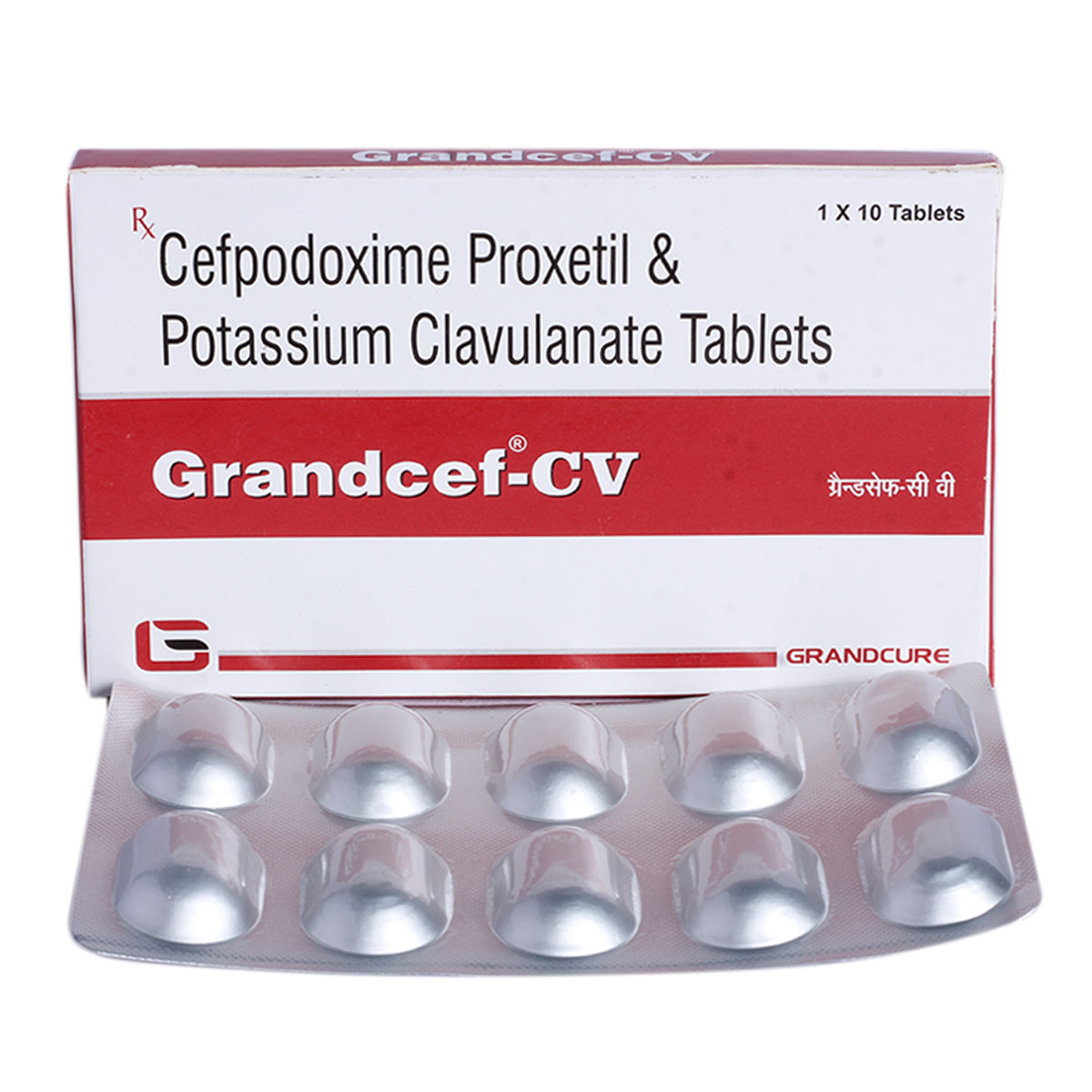 Grandcef CV Tablet 10's, Pack of 10 TabletS Grandcef CV Tablet 10's, Pack of 10 TabletS